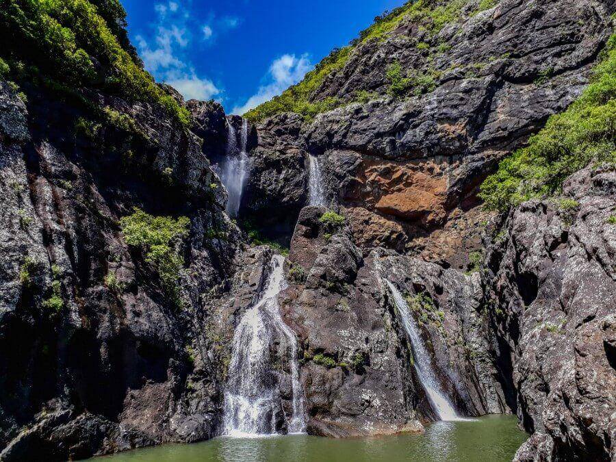 twin-waterfalls-tamarind-falls-mauritius-7-cascades-wasserfall in mauritius