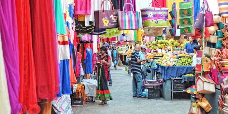 fare acquisti a Mauritius