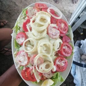 Salad Platter Ile aux cerfs island tour mauritius
