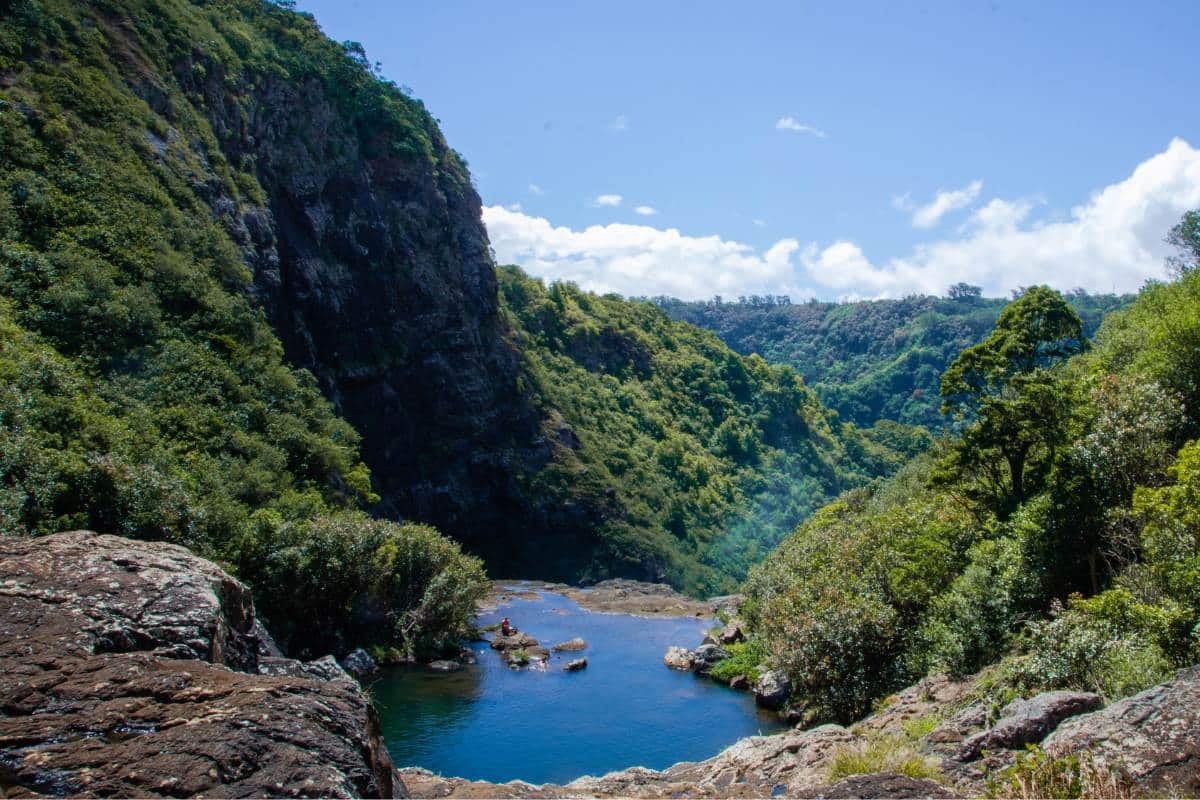 Sept Cascade-Wanderweg auf Mauritius
